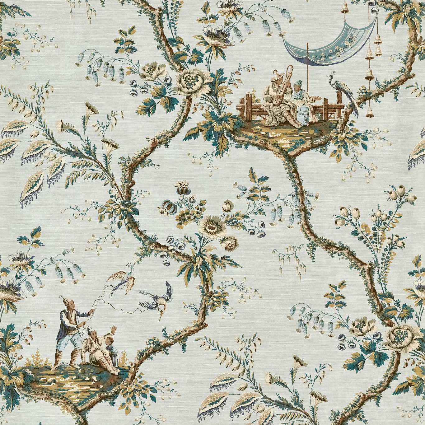 Emperor's Musician Wallpaper - La Seine - ZATW313048 - Zoffany
