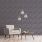 Emporium Aged Quartrefoil Wallpaper - Purple / Silver - Galerie - DWP0246 - 01 - Premier Wallcovering