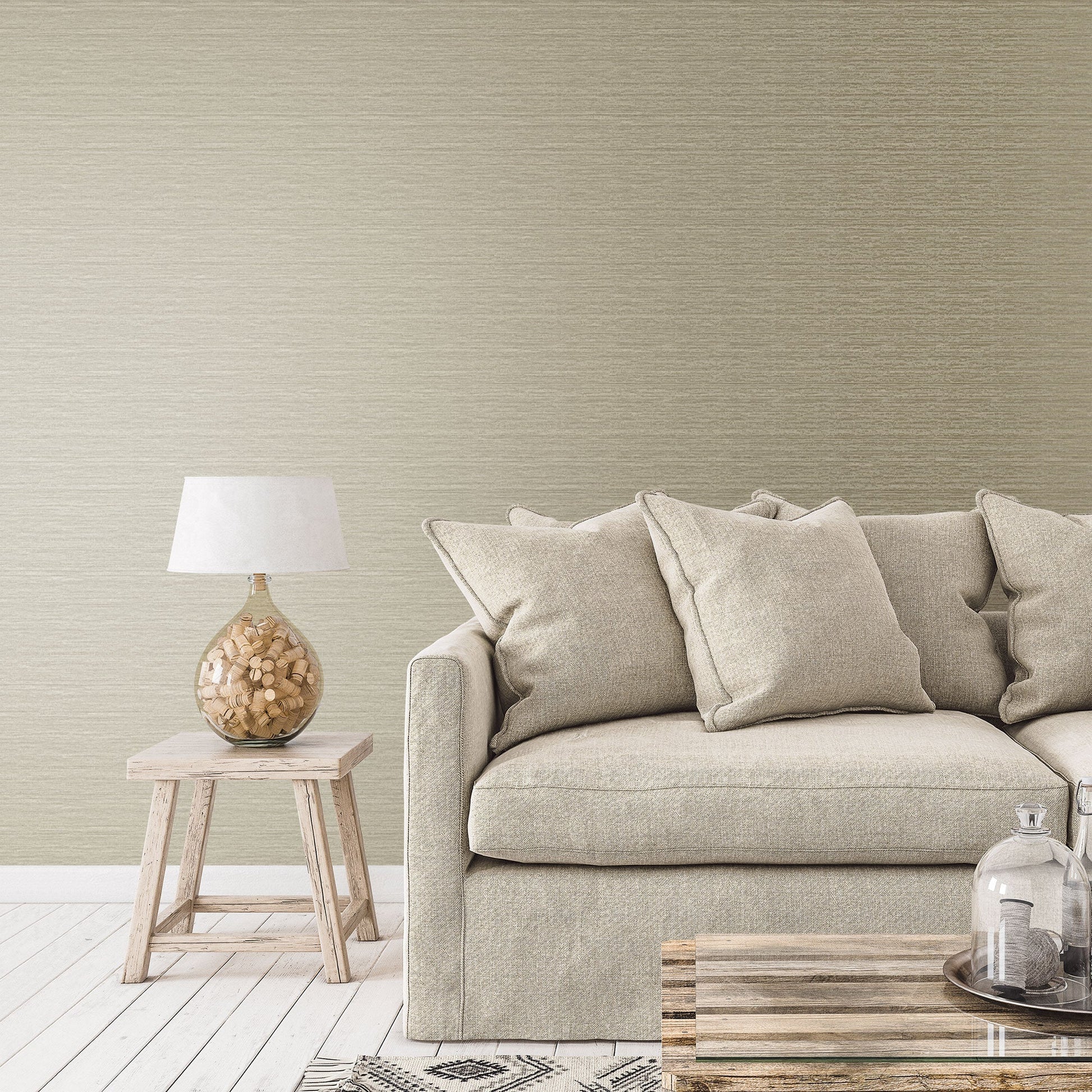 Emporium Metallic Plain Wallpaper - Gold - Galerie - DWP0230 - 02 - Premier Wallcovering
