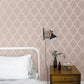 Emporium Ogee Wallpaper - Pink - Galerie - 7007 - Premier Wallcovering