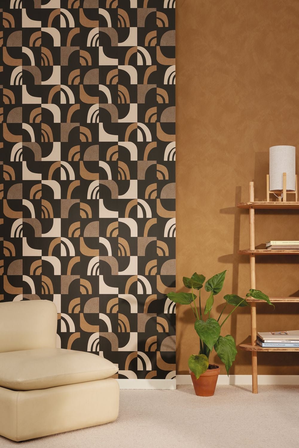 Empreinte Wallpaper - Terre Cuite Noir - Caselio - 106072098