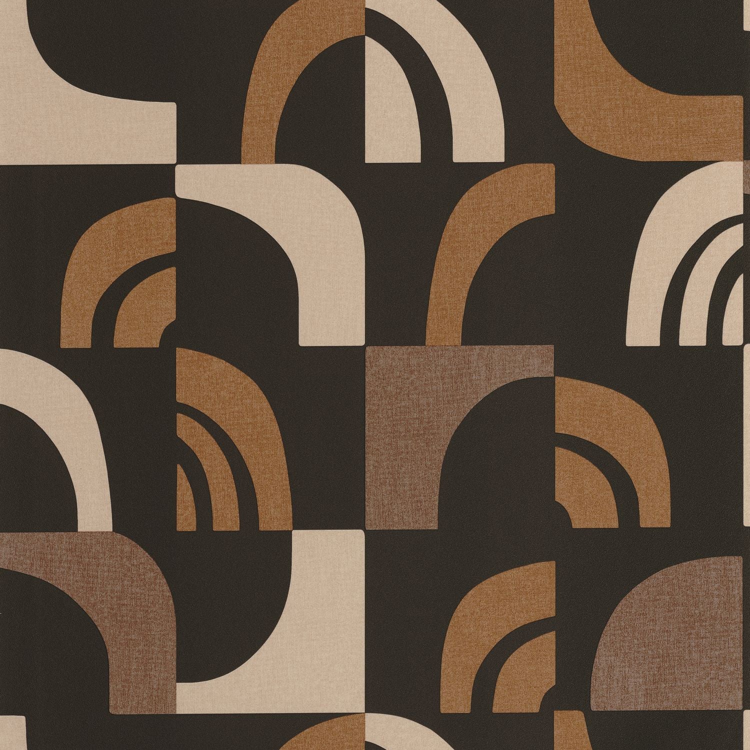 Empreinte Wallpaper - Terre Cuite Noir - Caselio - 106072098