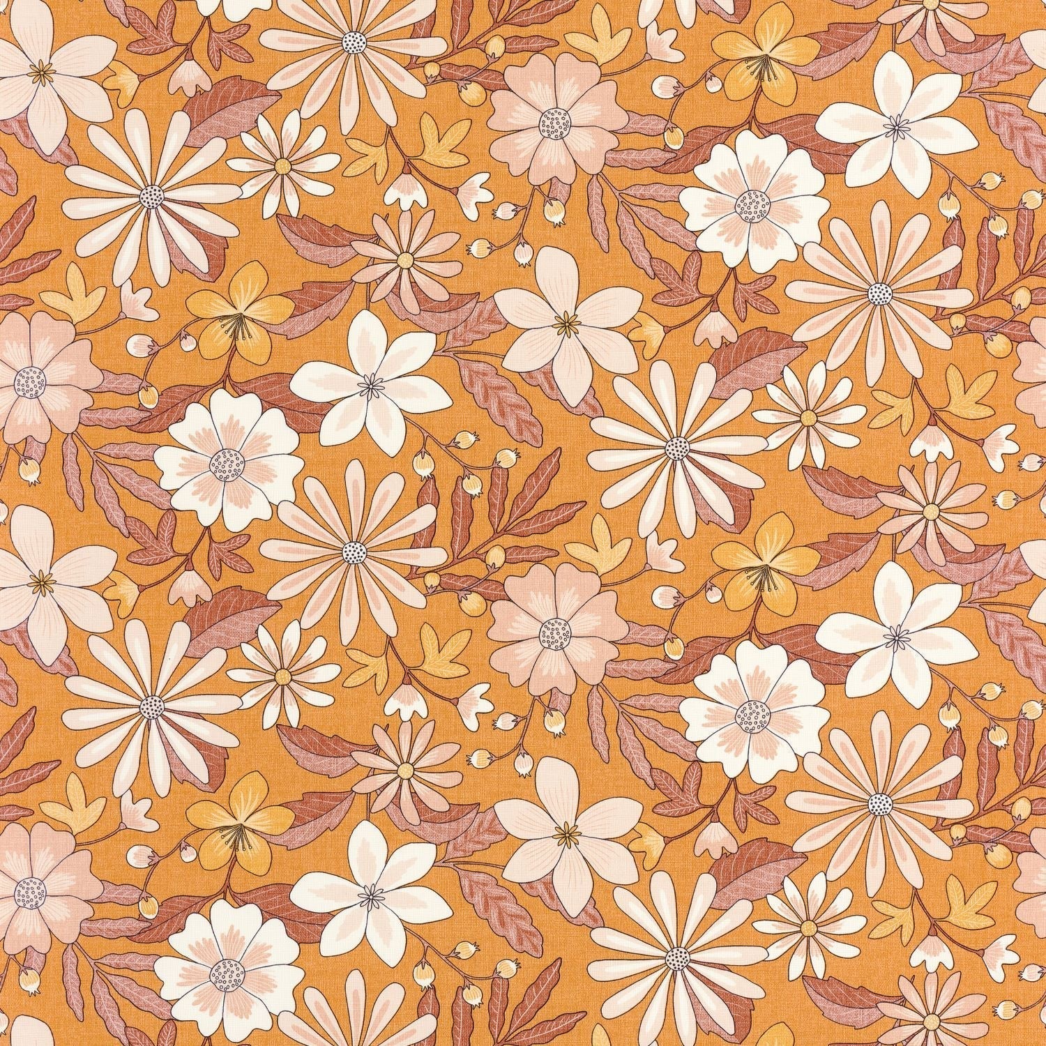 Emy Wallpaper - Orange Rose - Caselio - 106463142