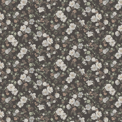 Enchanting Flower Wallpaper - Brown - Boråstapeter - 4278 - Premier Wallcovering