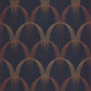 Entree Des Artistes Annees Folles Wallpaper - Bleu Encre / Terracotta - Casadeco - 201046810 - Premier Wallcovering