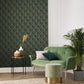Entree Des Artistes Annees Folles Wallpaper - Vert Taiga - Casadeco - 201047728 - Premier Wallcovering