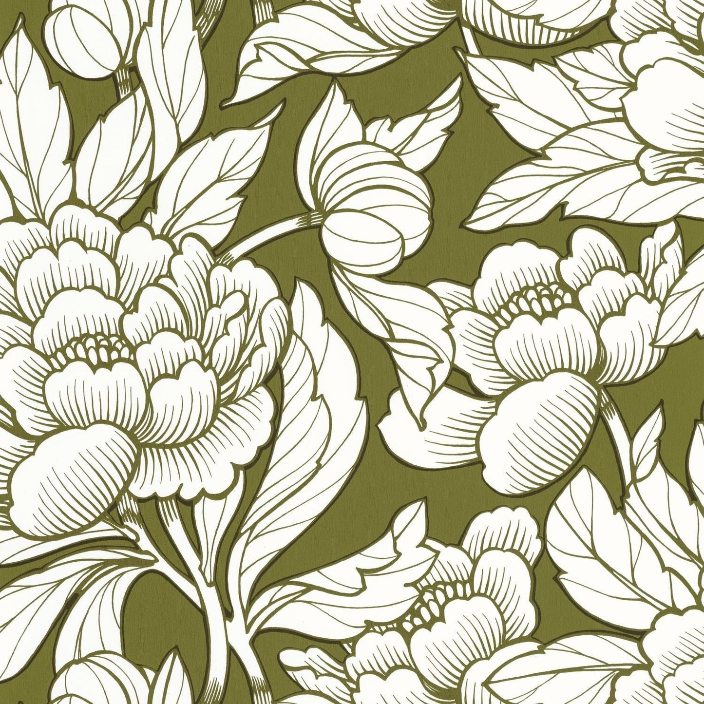 Envergure Wallpaper - Kaki - Caselio - 104547070