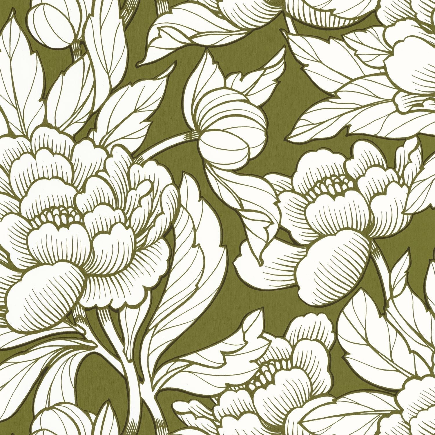 Envergure Wallpaper - Kaki - Caselio - 104547070