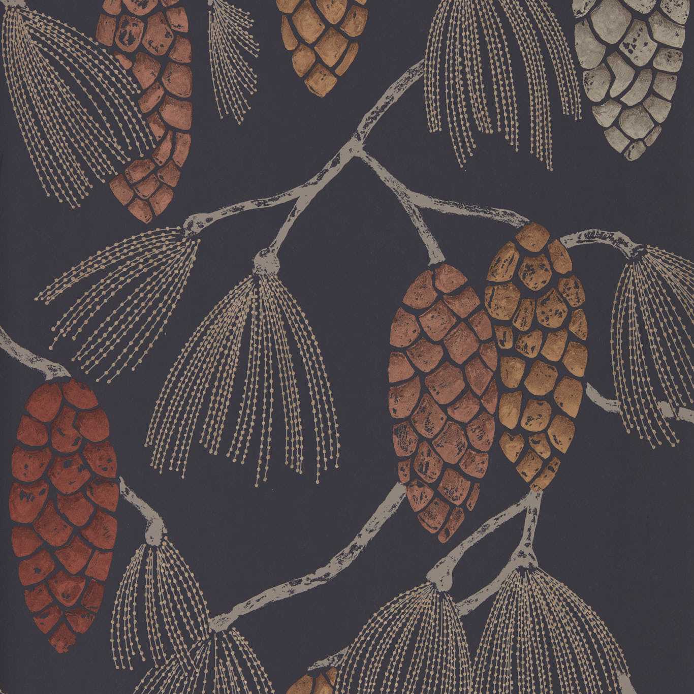 Epitome Wallpaper - Copper/Sepia - Harlequin - HSTO111499
