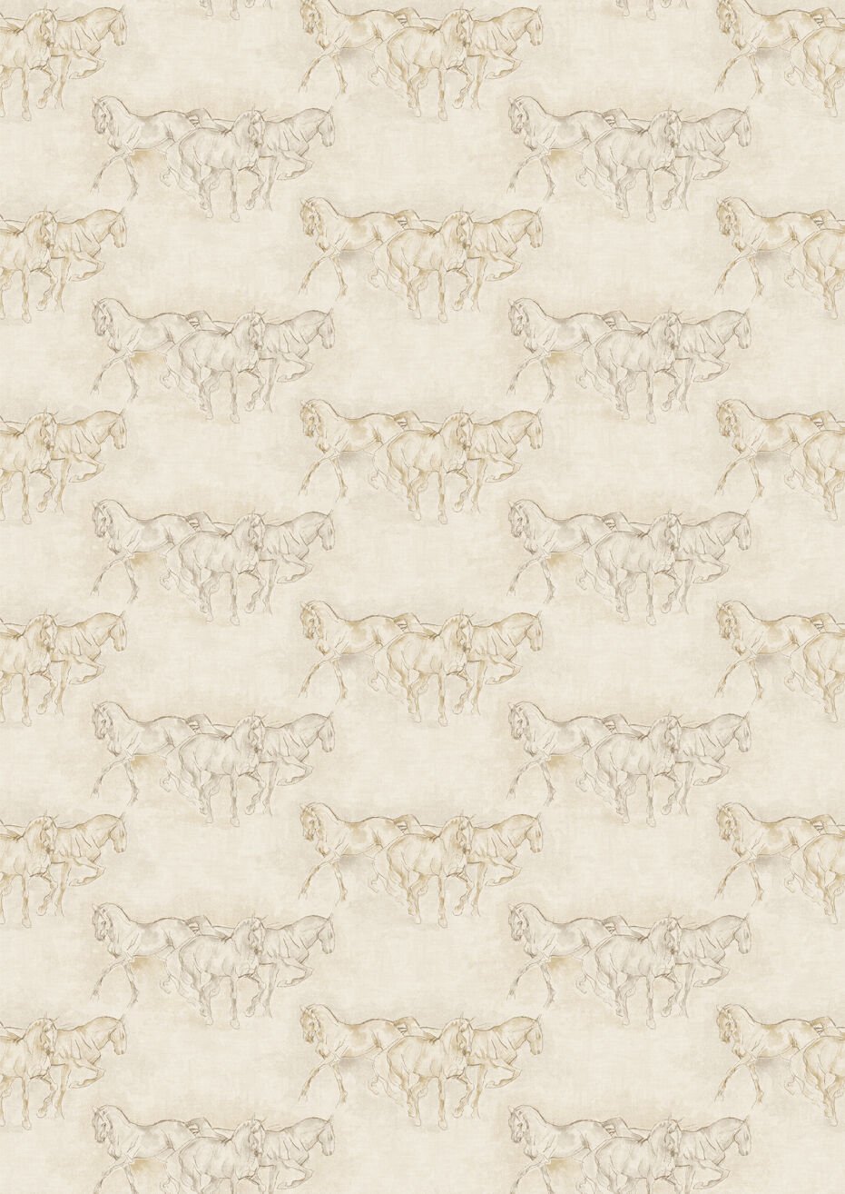 Lewis & Wood - Equus - Beige - Premier Wallcovering