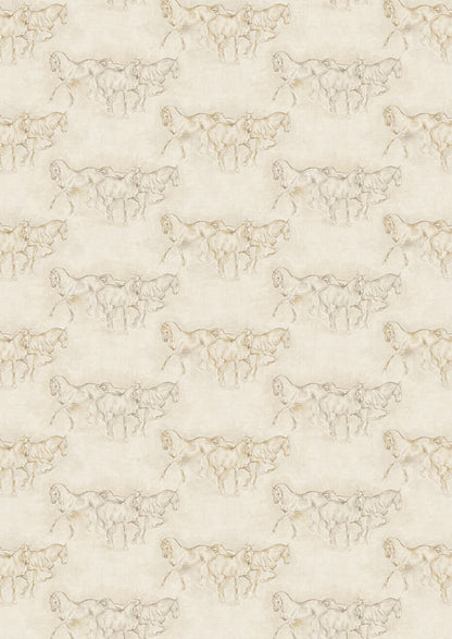 Lewis & Wood - Equus - Beige - Premier Wallcovering