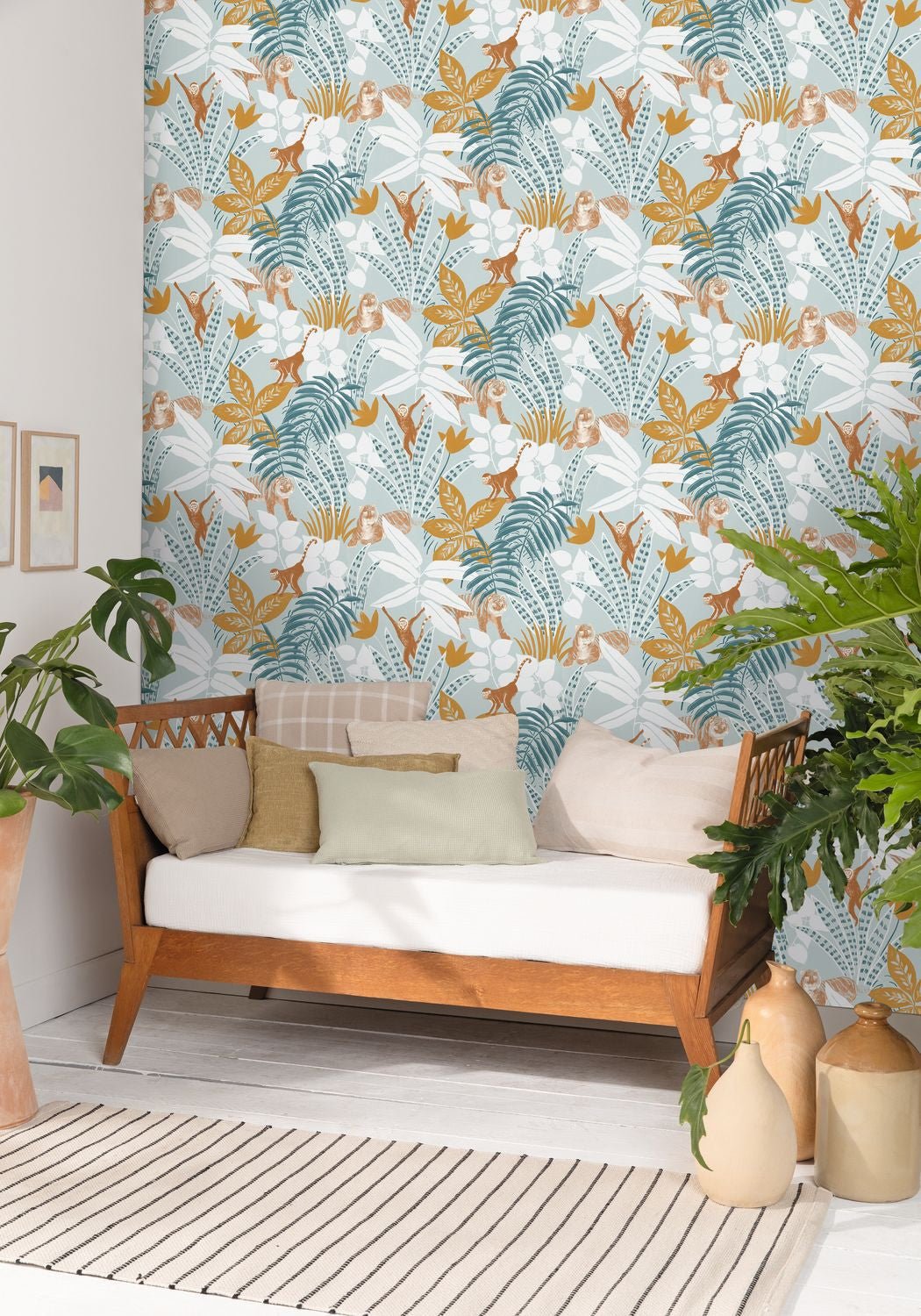 Escapade Aventure Wallpaper - Bleu Jaune - Caselio - 102316226