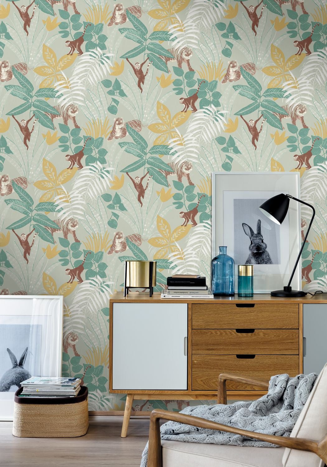 Escapade Aventure Wallpaper - Vert D'eau - Caselio - 102317712