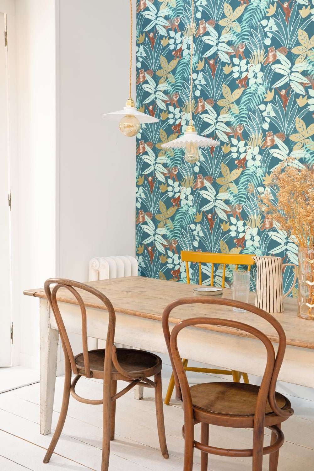 Escapade Aventure Wallpaper - Bleu Nuit Dore - Caselio - 102316638