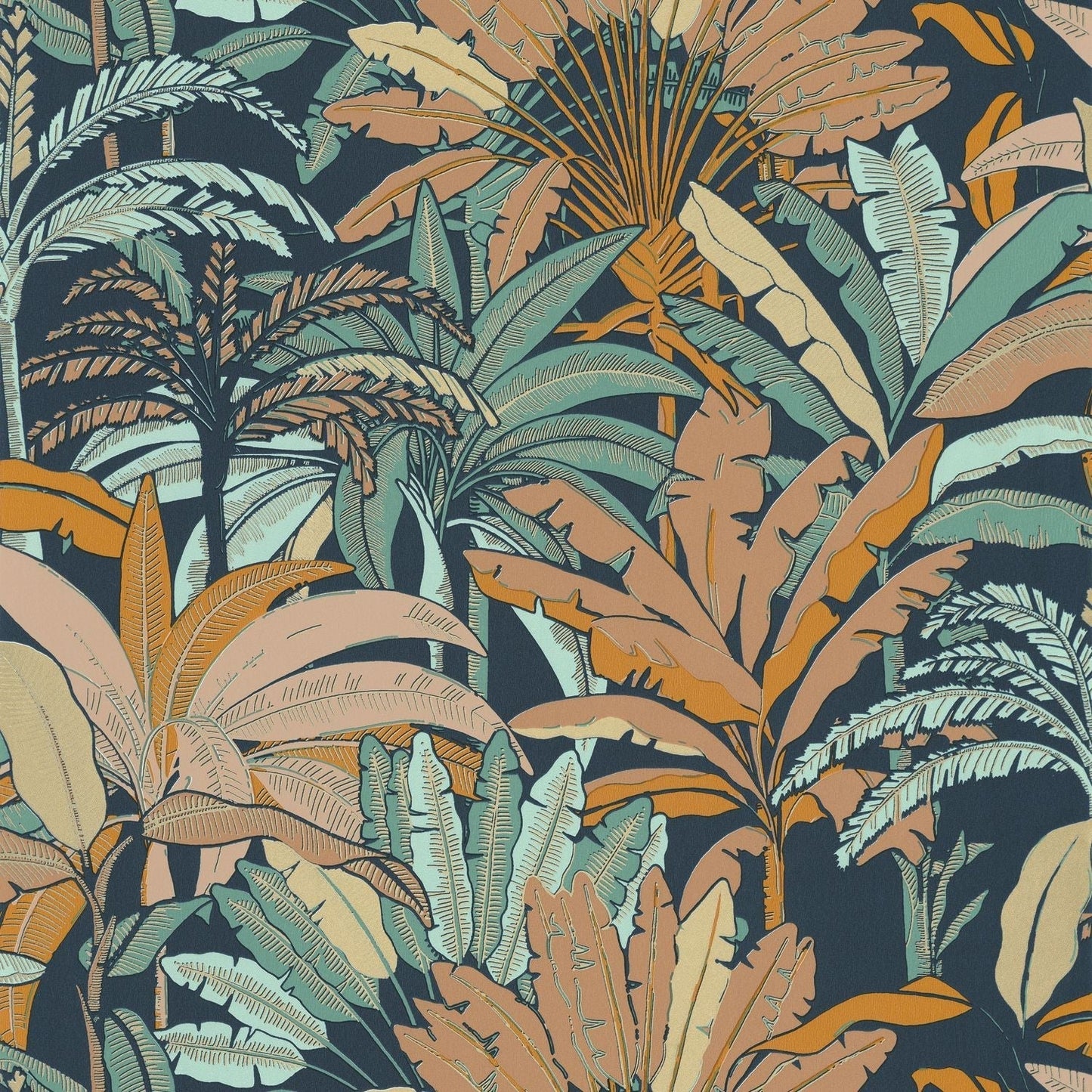 Escapade Evasion Wallpaper - Bleu Ocre - Caselio - 102306216