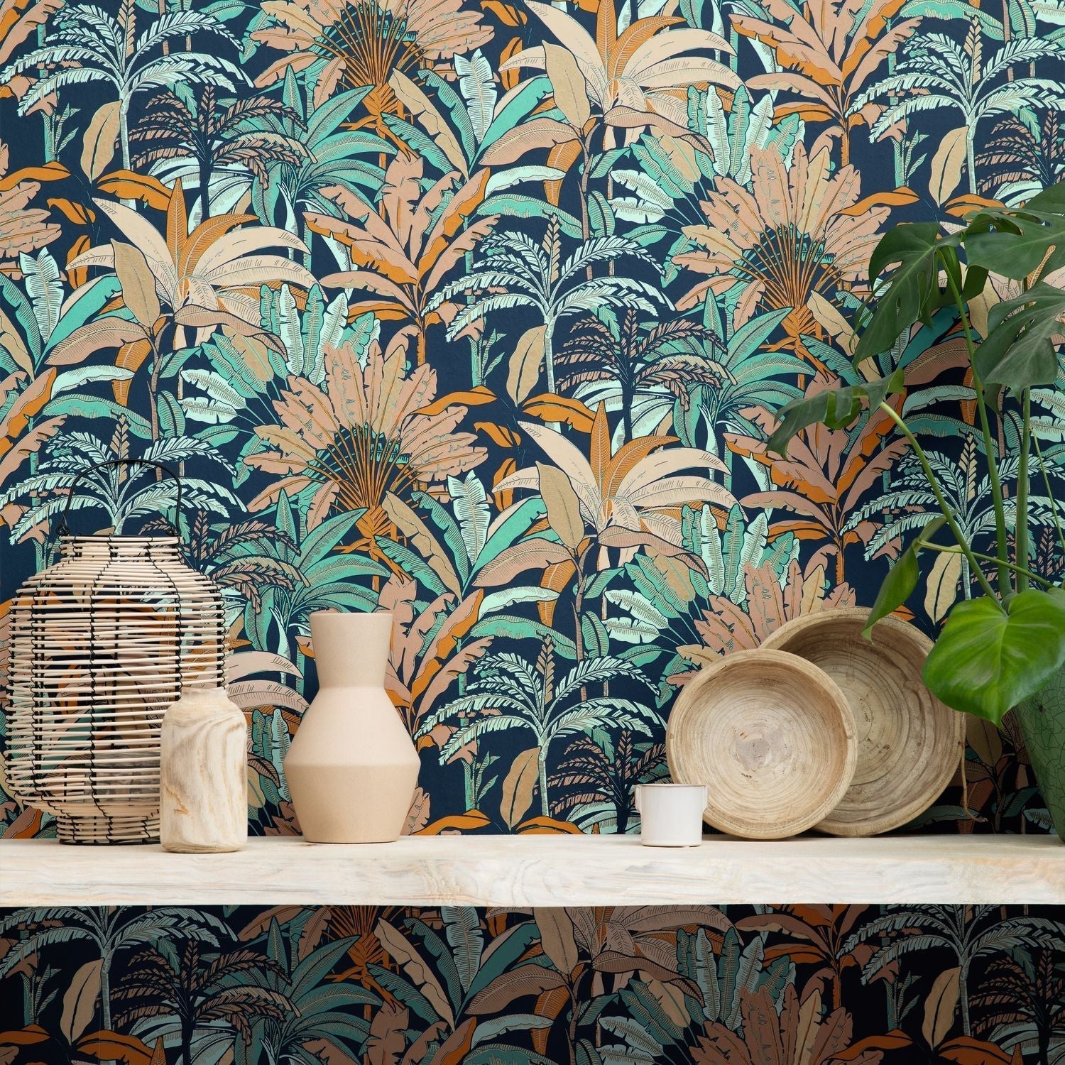 Escapade Evasion Wallpaper - Bleu Ocre - Caselio - 102306216