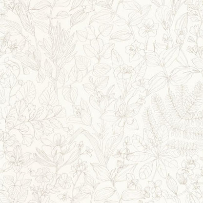 Esquisse Gardens Wallpaper - Beige Lin - Casadeco - 87591056 - Premier Wallcovering