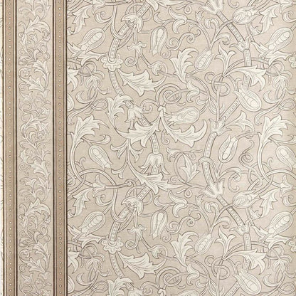 Etched Scrolling Tulip Wallpaper - Parchment - Morris & Co - 217603 - Premier Wallcovering