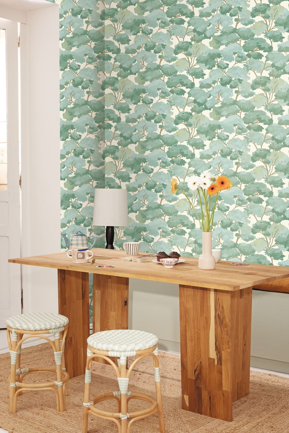 Eté Wallpaper - Vert Bleu - Caselio - 106107064