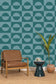 Etendu Wallpaper - Bleu Canard - Caselio - 104576000