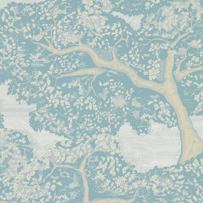 Eternal Oak Wallpaper - Skyblue/First Light - Harlequin - HC4W113023