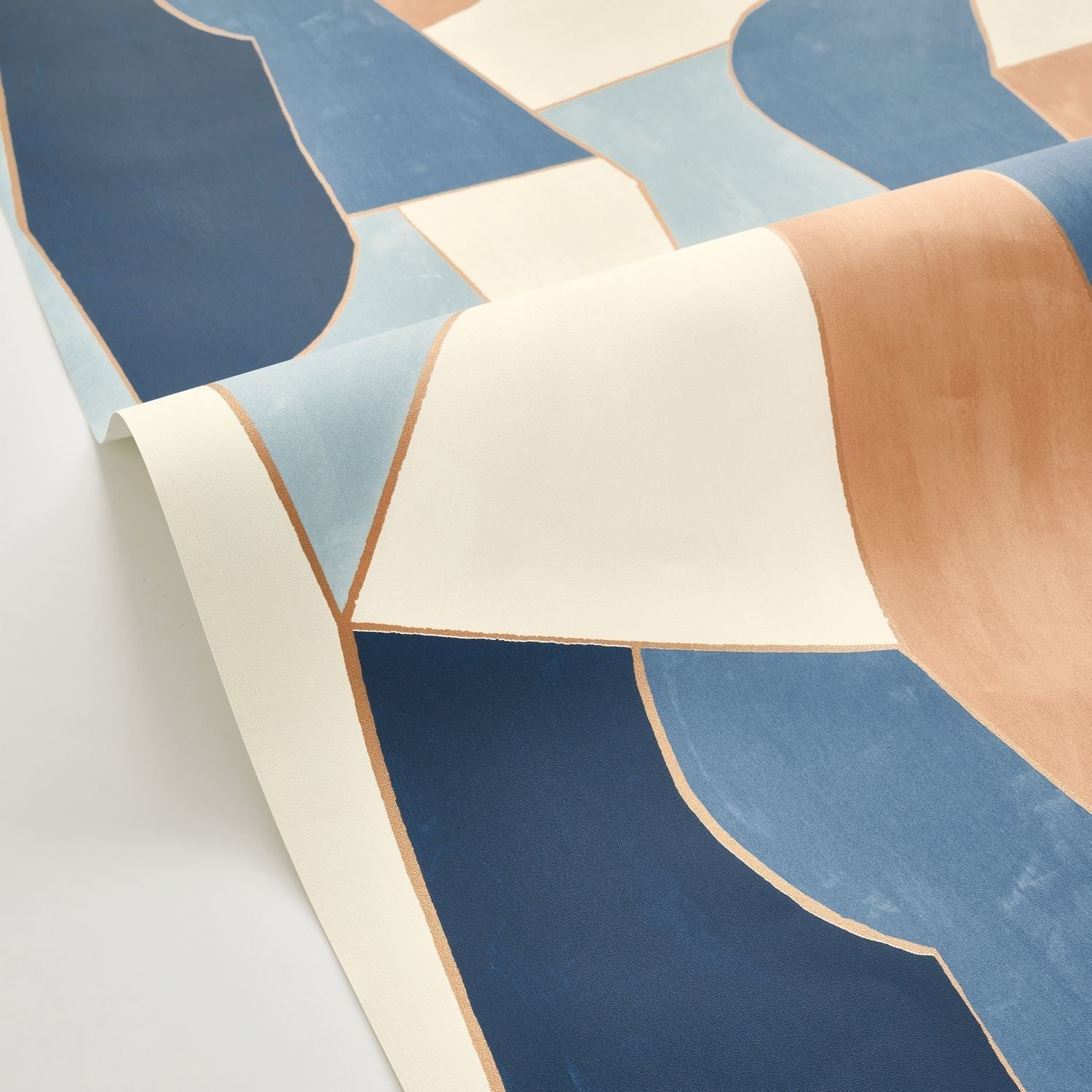 Etoffe Wallpaper - Bleu Camel - Caselio - 104516022