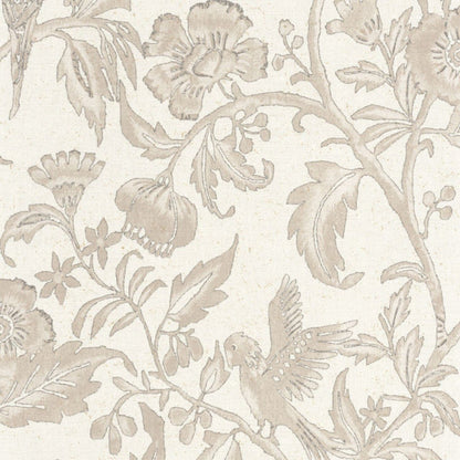Etourneau Bali Beige Ficelle Wallpaper - Beige Ficelle - Casadeco - 88161201 - Premier Wallcovering
