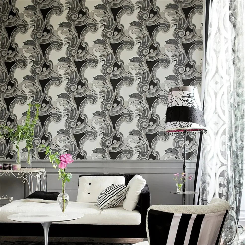 Euderlin Wallpaper - Graphite - P526/02 - Designers Guild