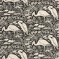 Euphrate Babylone Wallpaper - Noir Reglisse - Casadeco - 89739270 - Premier Wallcovering