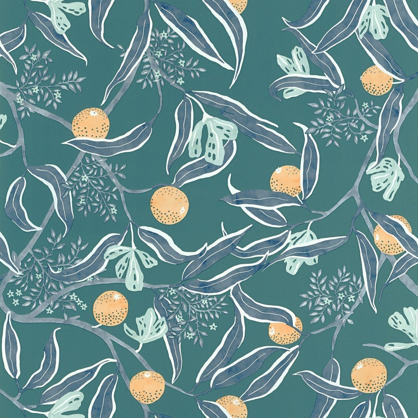 Eurydice Wallpaper - Bleu Egee - Caselio - 103616066