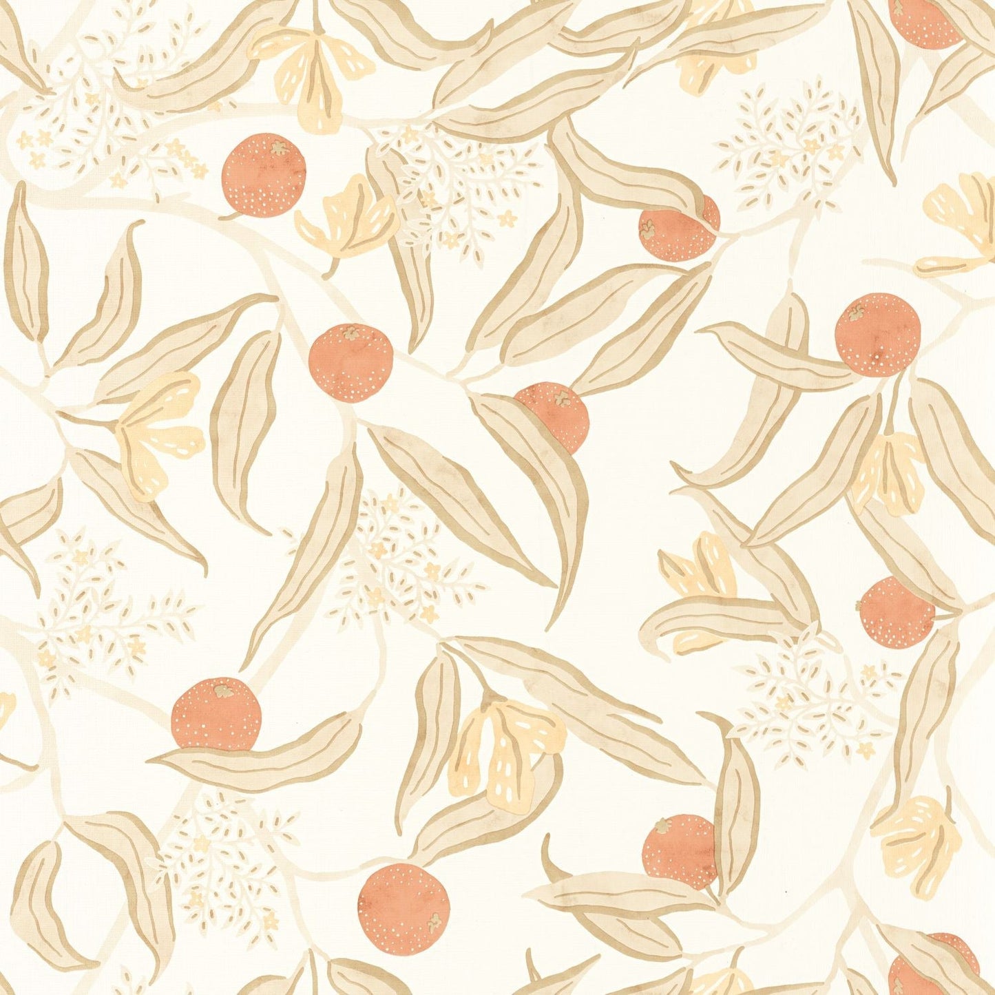 Eurydice Wallpaper - Beige Orange - Caselio - 103611130