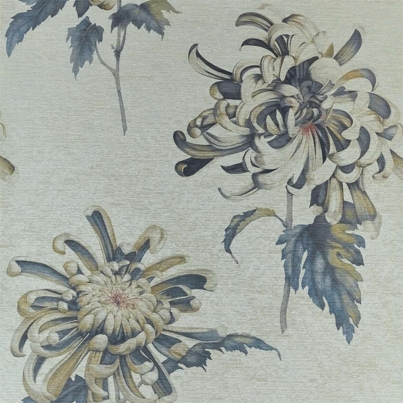 Evelyn Wallpaper - Tigers Eye/Bluestone - ZTOT312735 - Zoffany