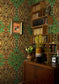 Ex Libris Wallpaper - Grass on Old Gold - Timorous Beasties - ROR/XLIB/PRL/02 - Premier Wallcovering