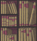Ex Libris Wallpaper - Metallic Gold & Magenta - 114/15031 - Cole & Son - Premier Wallcovering