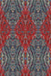 Ex Libris Wallpaper - Brick Red on Charcoal - Timorous Beasties - ROR/XLIB/PRL/04 - Premier Wallcovering