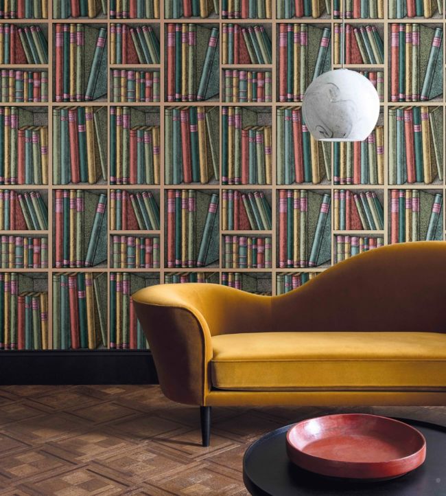 Ex Libris Wallpaper - Multi - 114/5010 - Cole & Son - Premier Wallcovering