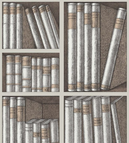 Ex Libris Wallpaper - Stone & Linen - 114/15029 - Cole & Son - Premier Wallcovering