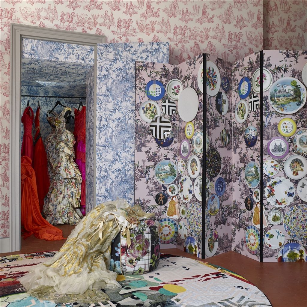 Exotisme Wallpaper - Vert Buis - Christian Lacroix - PCL1006/01 - Premier Wallcovering