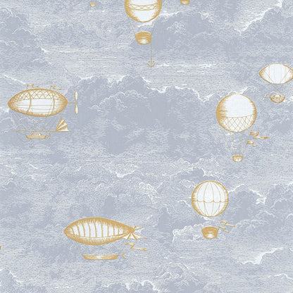 Expedition Voyage Onirique Wallpaper - Bleu Orage - Casadeco - 87286144 - Premier Wallcovering