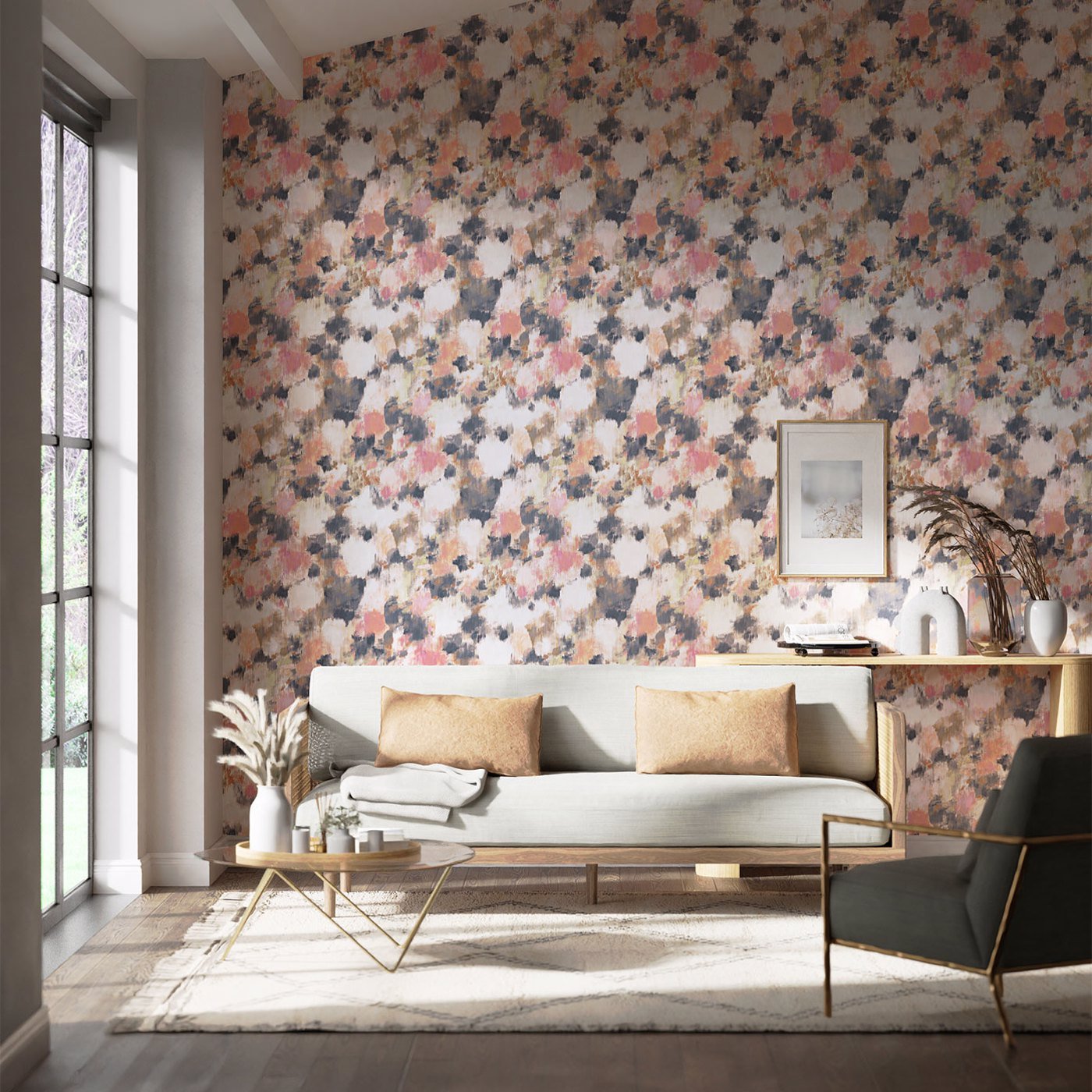 Exuberance Wallpaper - Heather/Indigo - Harlequin - HSTO111477