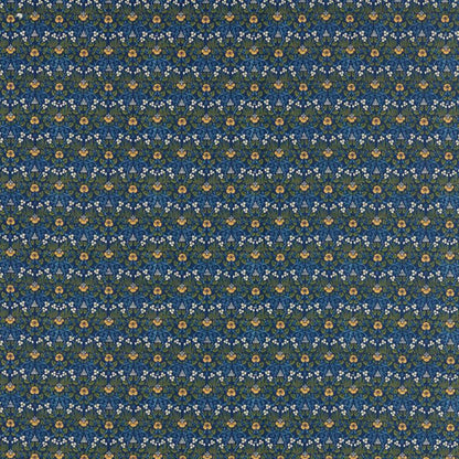Eye Bright Fabric - Indigo - Morris & Co - 226597 - Premier Wallcovering