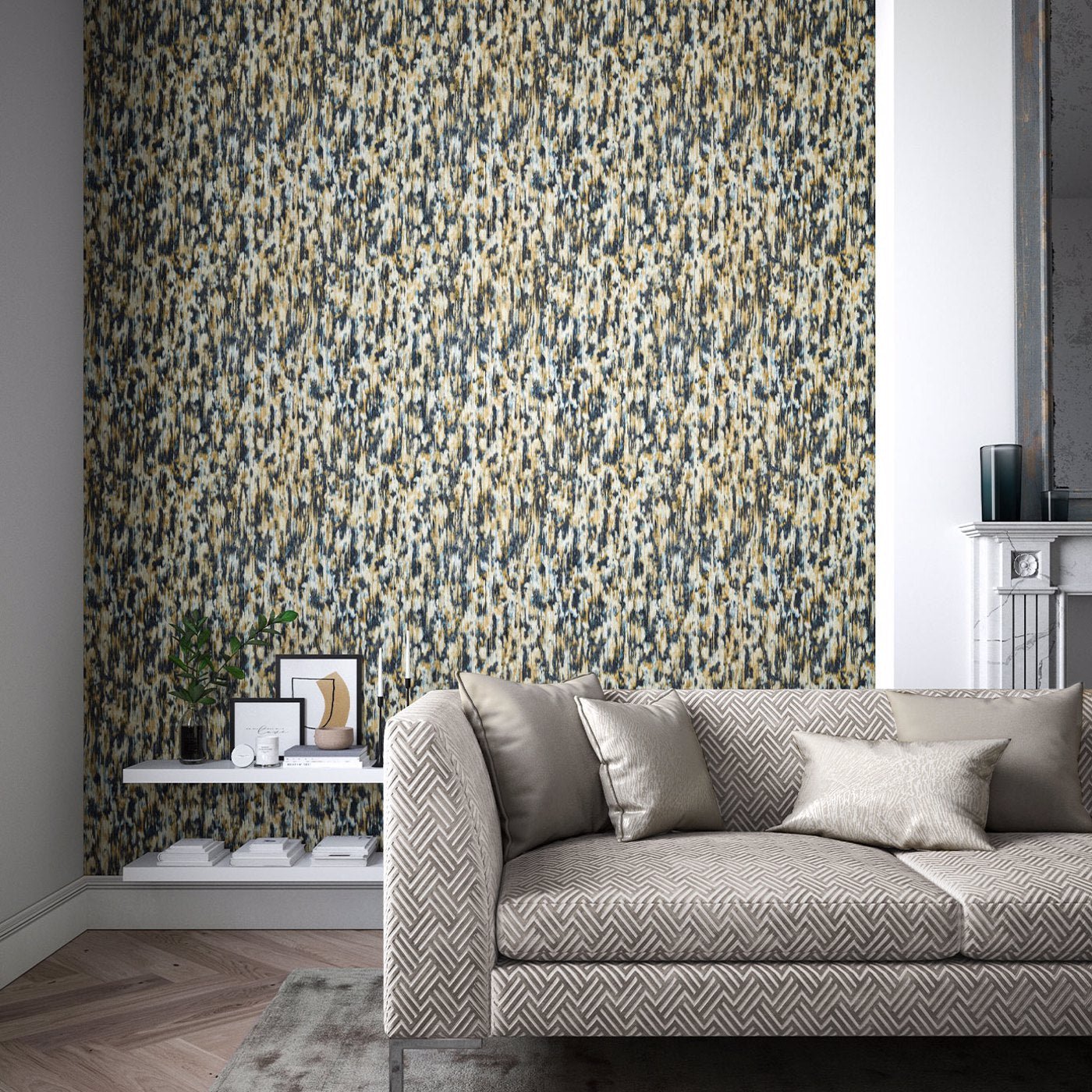 Fade Wallpaper - Ink/Bronze - Harlequin - HM7W112742