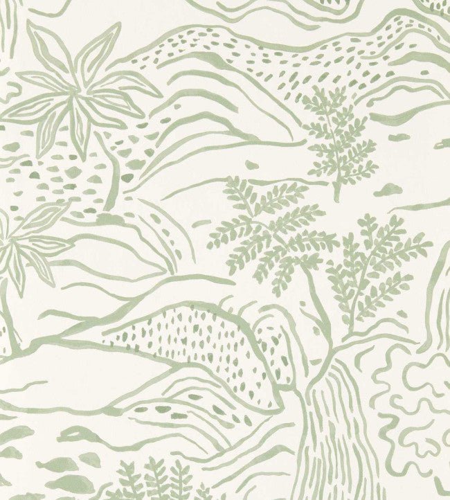 Falling Foss Wallpaper - Sage - Scion - NSCW113267