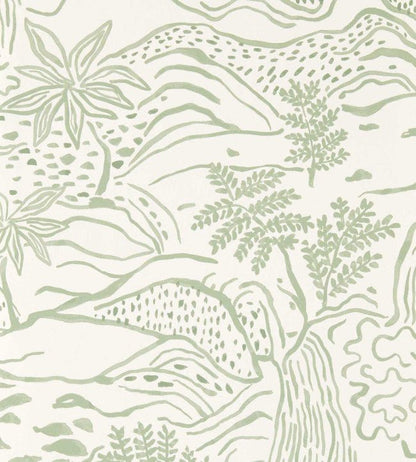 Falling Foss Wallpaper - Sage - Scion - NSCW113267