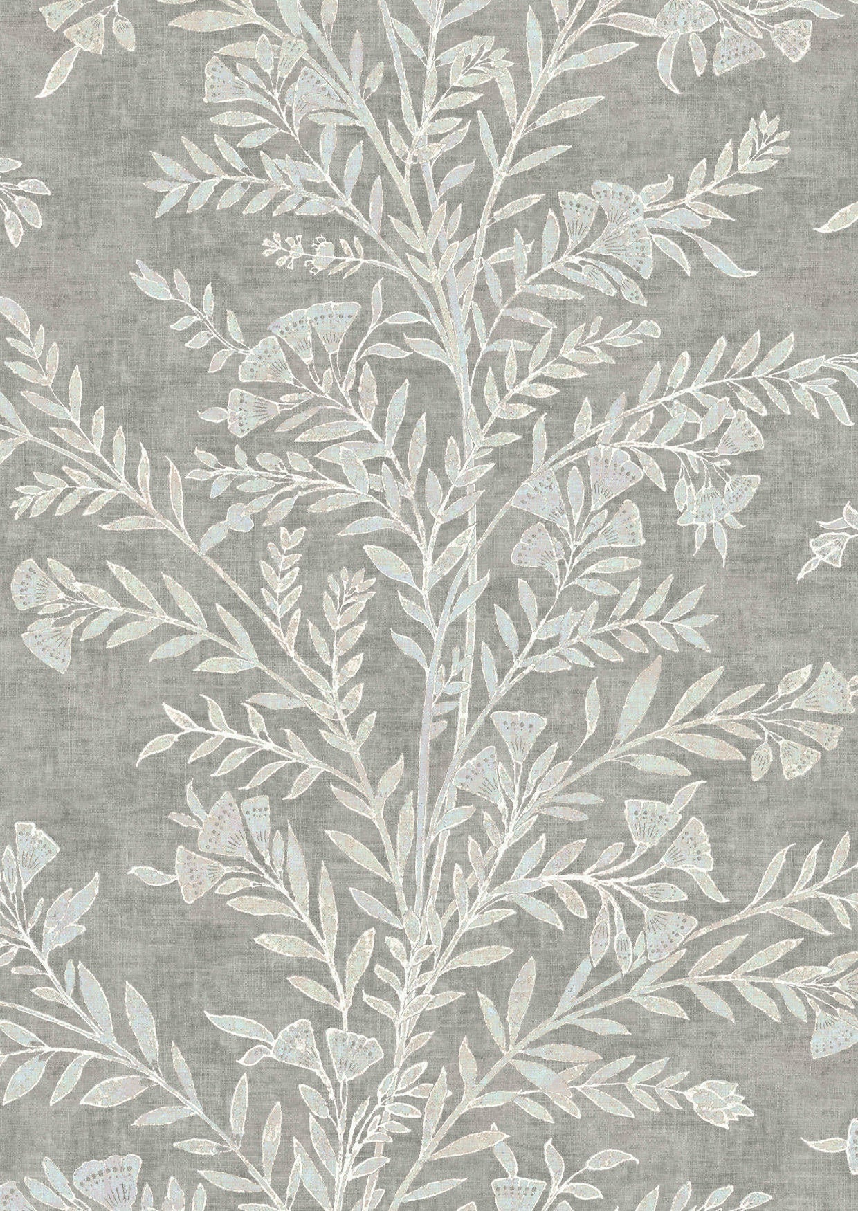 Fan Flower Wallpaper - Opal - Lewis & Wood - Premier Wallcovering