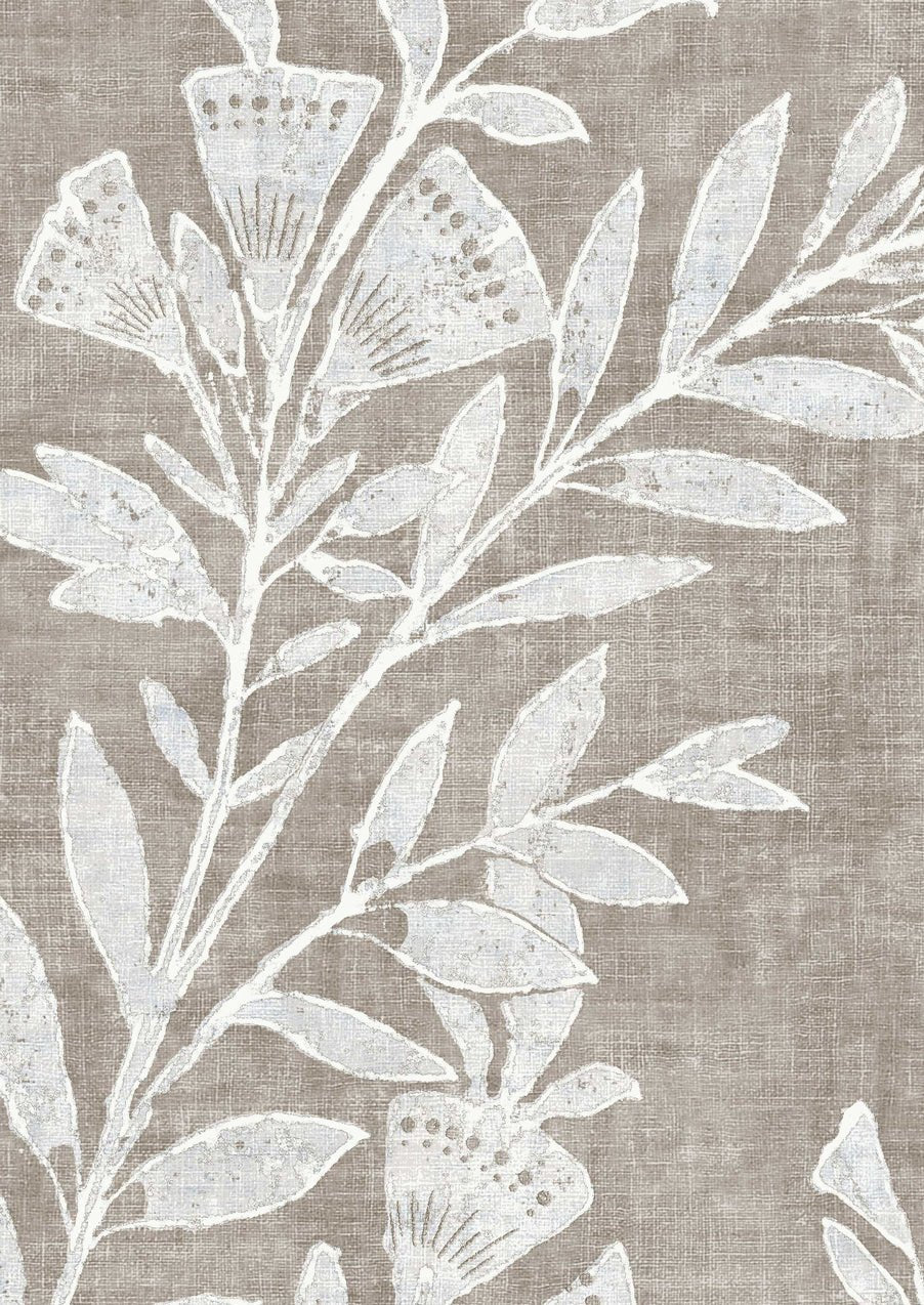 Fan Flower Wallpaper - Plaster - Lewis & Wood - Premier Wallcovering