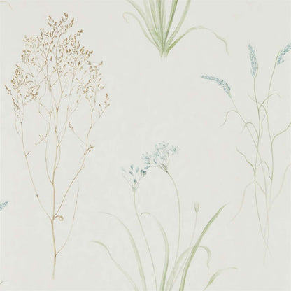 Farne Grasses Wallpaper - Cream/Sage - Sanderson - DEBB216486