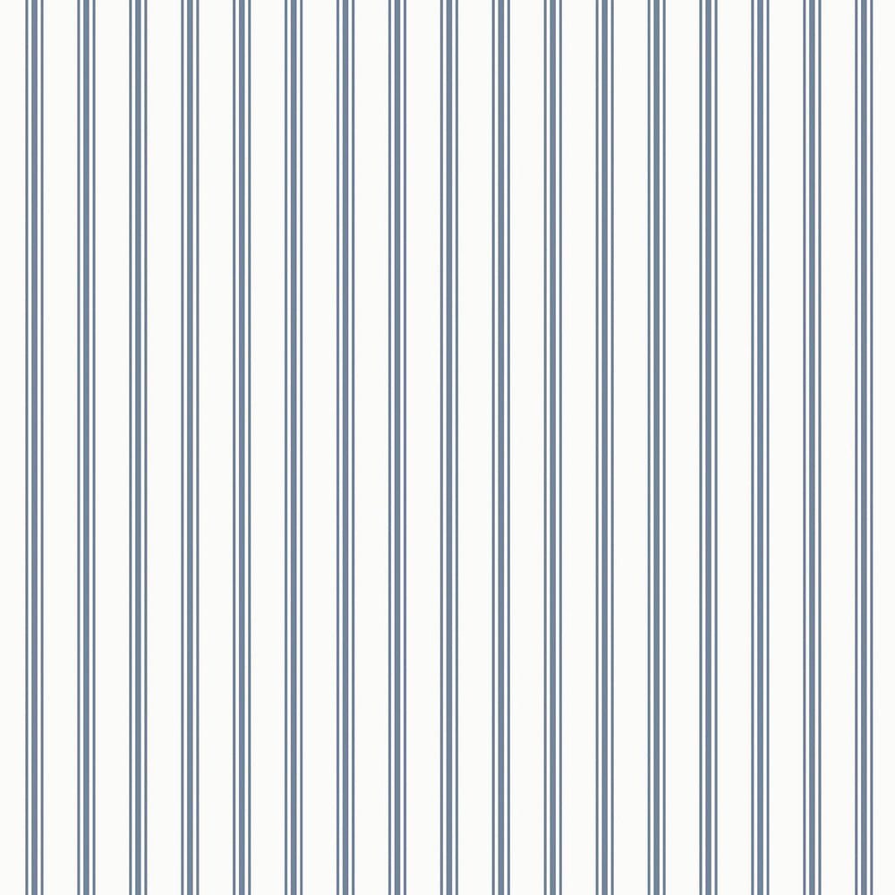 Farnworth Stripe Wallpaper - Smoke Blue - Laura Ashley - 122752 - Premier Wallcovering