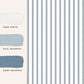 Farnworth Stripe Wallpaper - Smoke Blue - Laura Ashley - 122752 - Premier Wallcovering