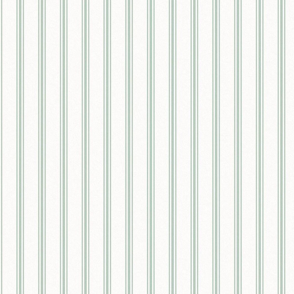 Farnworth Stripe Wallpaper - Sage Green - Laura Ashley - 118483 - Premier Wallcovering